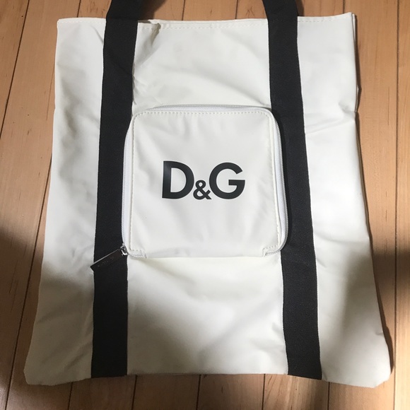 *sold on E* D&G Dolce & Gabbana wht/blk bag - Picture 8 of 8